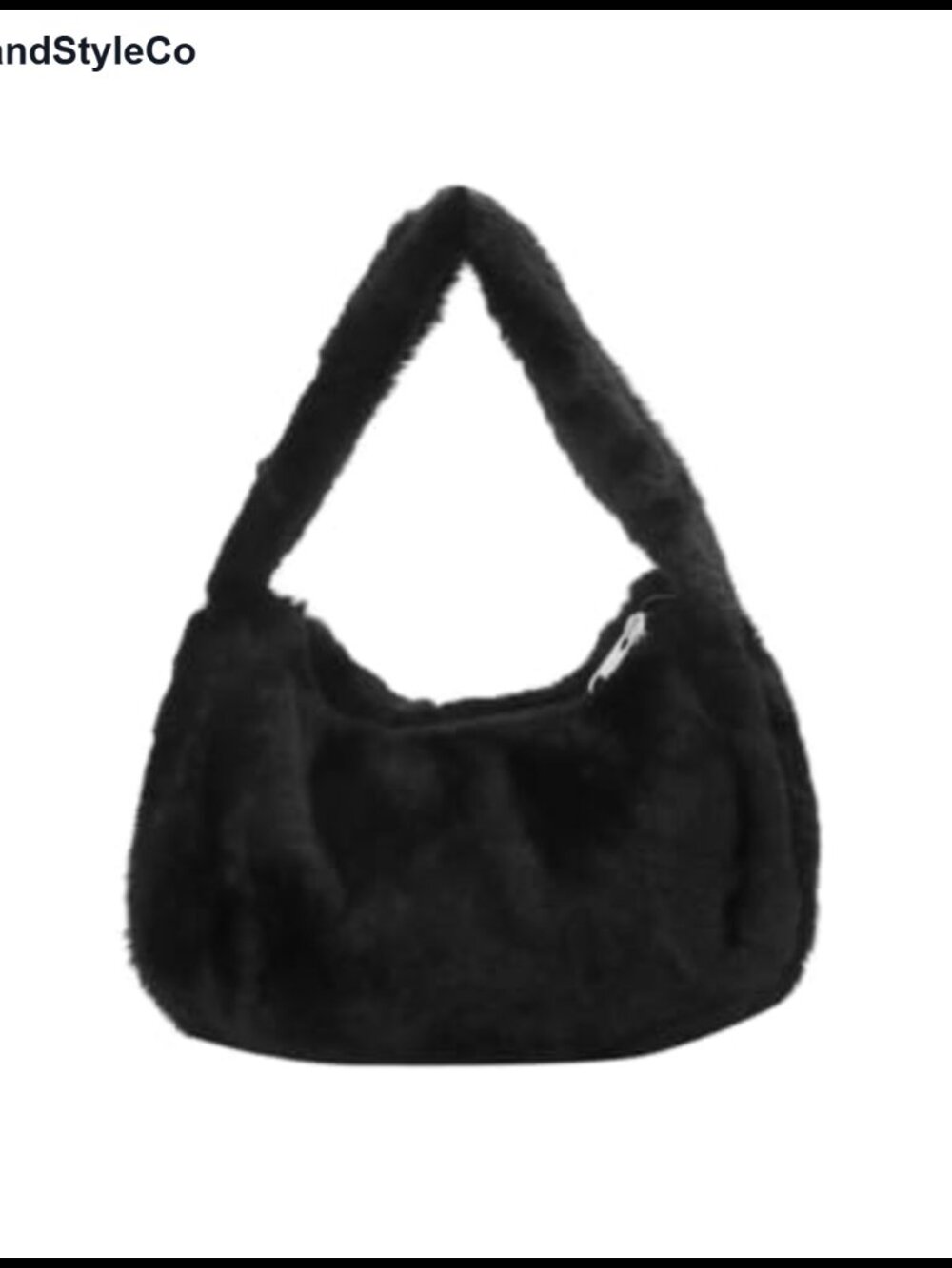 Fluffy Faux Fur Underarm Hobo Bag Soft Plush Shoulder Handbag Tote